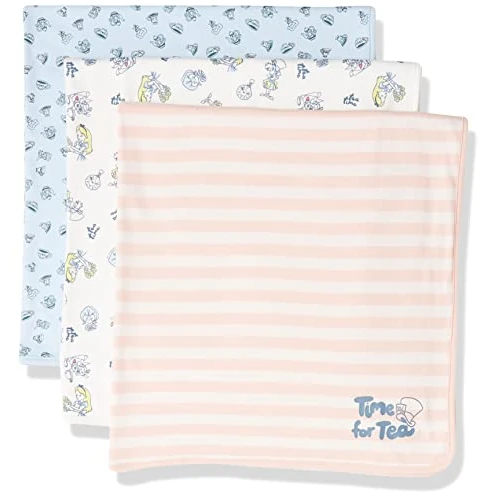 Offerta a tempo: Amazon Essentials Disney | Marvel | Star Wars | Princess Coperte Avvolgenti Unisex Bimbi, Pacco da 3, Confezione Da 3 Alice Tea Party, Taglia unica - 36% da 31.10 € a 19.77 €