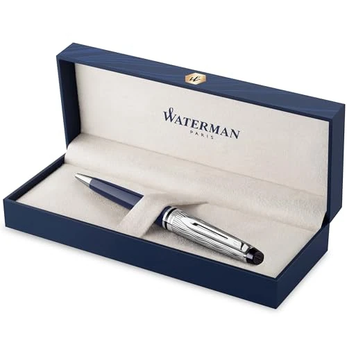 Offerta a tempo: Waterman Expert penna a sfera | Laccatura blu e metallo | Cappuccio cesellato | Inchiostro blu | Confezione regalo - 13% da 132.28 € a 115.07 €