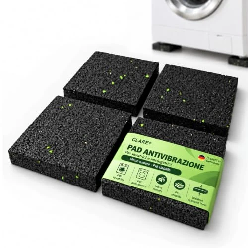 Offerta a tempo: CLARE 4 supporti antivibrazione per lavatrice, 90 x 90 x 15 mm - 0.00% da 10.99 € a 10.99 €