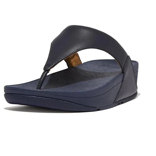 Offerta a tempo: Fitflop Lulu Leather Toepost, Sandali Donna, Deepest Blue, 39 EU - 40% da 85.00 € a 50.99 €