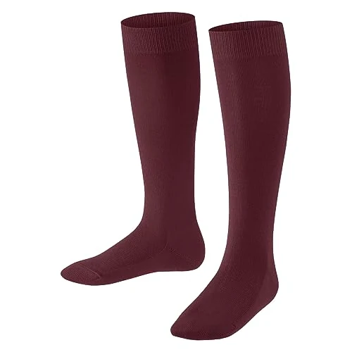 Oferta limitada: FALKE Family K Kh algodón sostenible lisos 1 par, Calcetines largos Unisex niños, Rojo Ruby 8830, 35-38 de 11.00 EUR a 11.00 EUR (ahorro 0%)