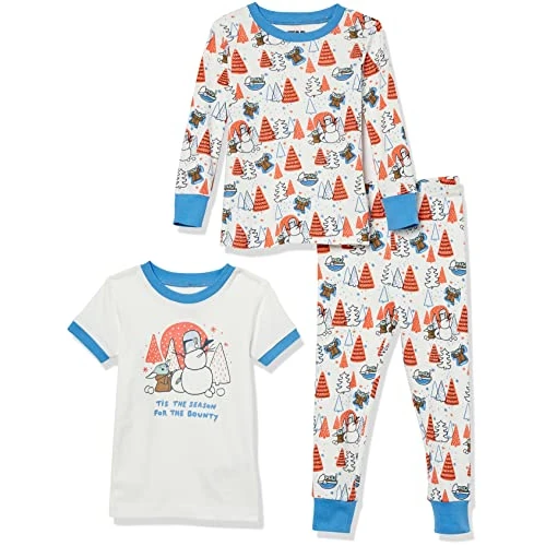 Offre limitée : Amazon Essentials Disney | Marvel | Star Wars Lot de Pyjamas en Coton, Coupe Ajustée Bébé Garçon, 3-piece Star Wars Mando Winter, 12 mois de 17.95 € à 17.95 € (0.00% de remise)