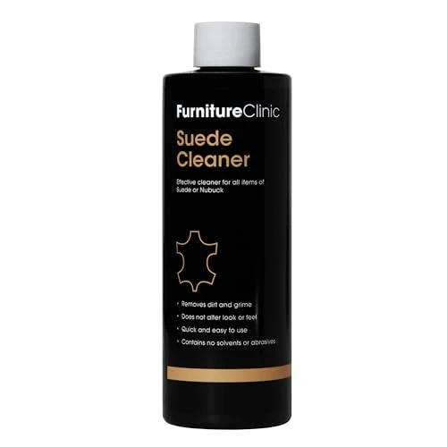 Furniture Clinic Suede Cleaner – Use to Clean Suede Shoes, Bags, Clothing & Sofas. Safely Removes Dirt & Grime from Suede & Nubuck. (250ml)