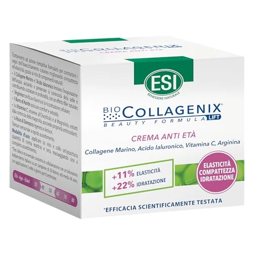 Limitiertes Angebot: Collagenix Anti-Aging-Gesichtscreme, 50 ml, feuchtigkeitsspendend und elastisch, mit Hyaluronsäure, Meereskollagen und Vitamin C – nährt, schützt und glättet die Haut – leichte Textur und schnelle von 39.47 EUR auf 39.47 EUR (Spare 0%)