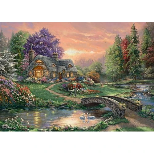 Offerta a tempo: Schmidt 59937 Thomas Kinkade, Sweetheart Retreat, puzzle da 1000 pezzi - 0.00% da 16.00 € a 16.00 €