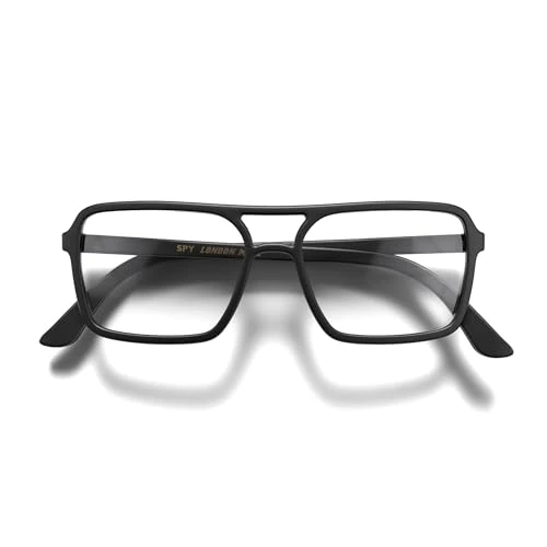 Offerta a tempo: LONDON MOLE® Spy Occhiali che bloccano la luce blu | Blocchi blu aviatori a forma quadrata e fredda | Antistanchio oculare per schermi | Unisex femminile maschile | Cerniere a molla - 38% da 22.99 € a 14.24 €