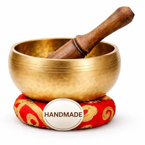 Oferta limitada: Juego de cuencos tibetanos para cantar – Fácil de jugar para principiantes, auténtico hecho a mano, meditación con sonido holístico, regalo de curación de 7 chakras, por Himalayan Bazaar (3 Pulgadas) de 18.97 EUR a 18.02 EUR (ahorro 5%)