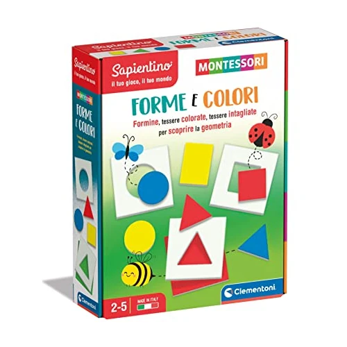 Tijdelijke aanbieding: Clementoni - Sapientino Forme Flashcard 16724 Geometrische figuren en kleuren, Montessori-spel 2 jaar, montessoriaanse leermethode, Made in Italy, meerkleurig, medium van 10.52 EUR naar 10.52 EUR (korting 0%)