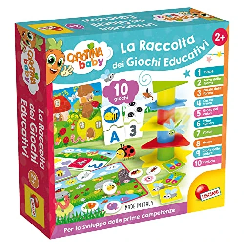 Offerta a tempo: Liscianigiochi- Carotina Baby Raccolta Giochi Educativi, 2 - 5 anni, 95117 - 39% da 14.99 € a 9.10 €
