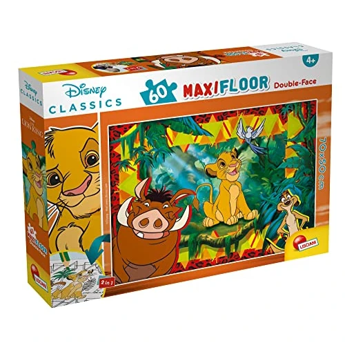 Offerta a tempo: Liscianigiochi - Disney Puzzle DF Maxi Floor 60 Re Leone, Colore, 91751 - 36% da 9.99 € a 6.39 €