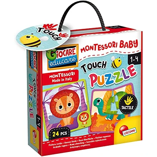Tijdelijke aanbieding: Lisciani - Montessori Baby - Tactiele Puzzel - Educatief Spel - 6 Puzzels van Elk 4 Stukken - Voor Kinderen van 1 tot 4 Jaar van 9.99 EUR naar 9.99 EUR (korting 0%)