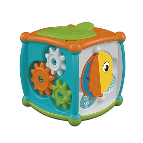 Offerta a tempo: Clementoni Baby Peekabo Activity Cube, Gioco Prima Infanzia per Bambini 10-36 Mesi, Made in Italy, Linea Play for Future, Stimola Motricità Fine e Favorisce la Relazione Causa-Effetto, 17672 - 45% da 19.90 € a 11.00 €