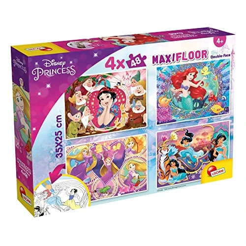 Offerta a tempo: Liscianigiochi- Disney Puzzle Maxifloor 4 X 48 Princess, 91744 - 38% da 10.99 € a 6.83 €