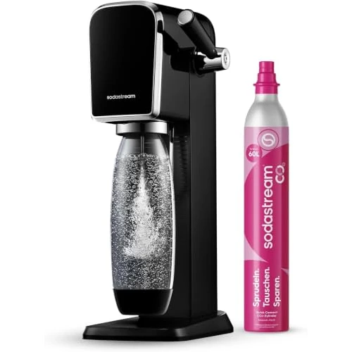 Offerta a tempo: Sodastream Art – Gasatore per realizzare acqua frizzante e bevande, nero - 0.00% da 89.83 € a 89.83 €