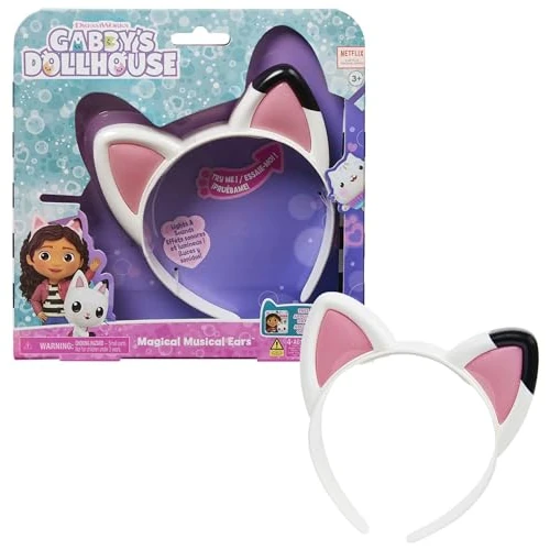 Zeitlich begrenztes Angebot: DREAMWORKS GABBY'S DOLLHOUSE - Magical Musical Cat Ears, Haarreif mit Katzenohren, mit Licht, Geräuscheffekten und Musik, geeignet für Kinder ab 3 Jahren von 18.99 € auf 15.48 € (18% Rabatt)