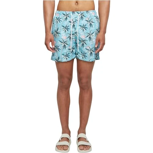 Offerta a tempo: URBAN CLASSICS Costume da Bagno Uomo, Pantaloncini da Bagno ad Asciugatura Rapida, Boxer da Bagno Surf e Attivitá Sportiva, Colore tropical bird aop, XS - 30% da 24.90 € a 17.49 €
