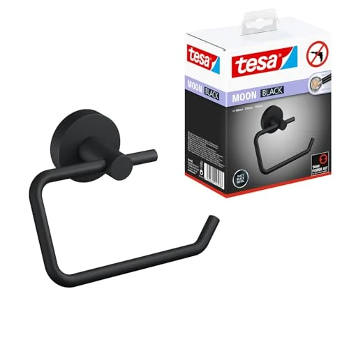 Offerta a tempo: tesa Portarotolo MOON BLACK Senza Coperchio - 140 mm x 99 mm x 53 mm - 22% da 32.39 € a 25.25 €