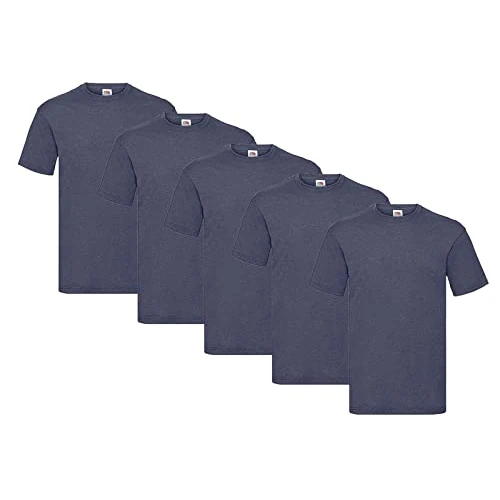 Offerta a tempo: Fruit of the Loom - Confezione da 5 magliette, XXL - 83.21% da 71.49 € a 12.00 €