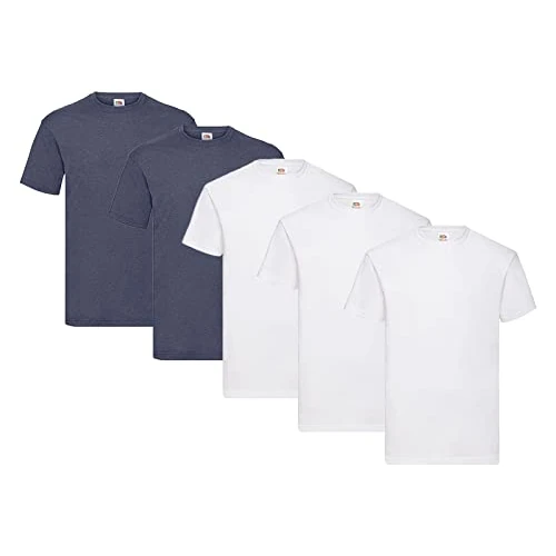 Offerta a tempo: Fruit of the Loom - Confezione da 5 magliette, L - 81.48% da 64.79 € a 12.00 €
