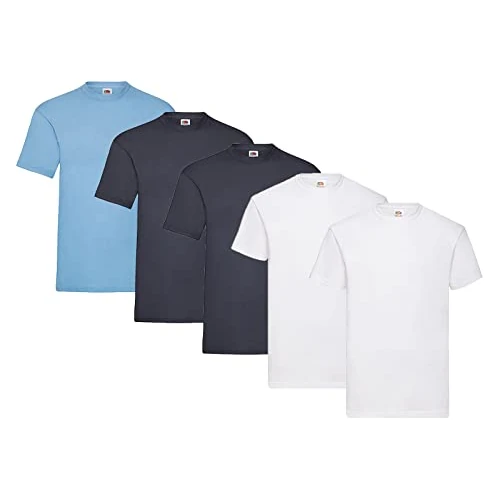 Tijdelijke aanbieding: Fruit of the Loom Valueweight T-shirt, verpakt per 5 stuks, XL van 69.00 € naar 9.13 € (86.77% korting)