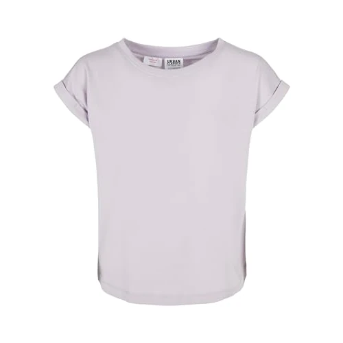 Offerta a tempo: Urban Classics Maglietta da Ragazza in Cotone Biologico con Spalle sovrapposte, Ragazze organiche allungate, in Diversi Colori, Taglie 110/116-158/164, Lilla Tenue, 110 cm - 24% da 9.90 € a 7.49 €