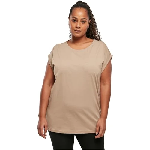 Oferta limitada: Urban Classics Ladies Extended Shoulder Tee, Camiseta Mujer, Softtaupe, 3XL de 11.90 € a 9.99 € (ahorro 16%)