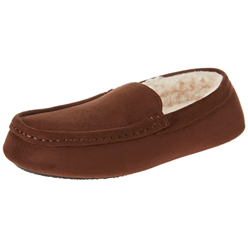 Oferta limitada: Amazon Essentials Zapatillas Tipo Mocasín Hombre, Marrón Tofe Oscuro Micro Gamuza, 41 EU de 20.60 € a 20.60 € (ahorro 0.00%)