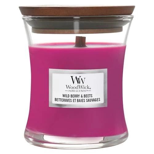Limitiertes Angebot: WoodWick mittelgroße Duftkerze im Sanduhrglas mit knisterndem Docht | Wild Berry & Beets | Brenndauer bis zu 20 Stunden von 12.90 EUR auf 7.74 EUR (Spare 40%)