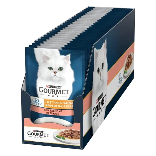 Oferta limitada: Purina Gourmet Perle - Filetes en Salsa - Alimento húmedo para Gatos con salmón, 26 Sobres de 85 g de 36.31 EUR a 36.31 EUR (ahorro 0%)
