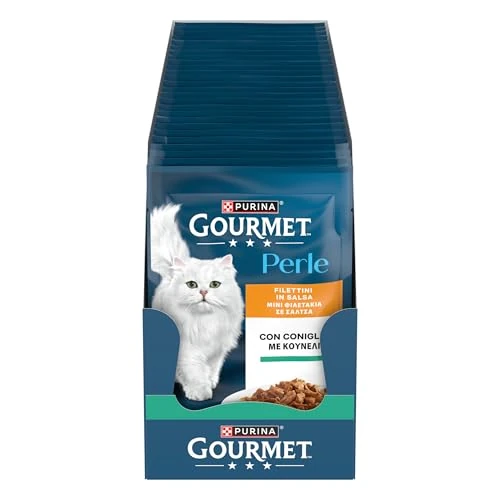 Oferta limitada: Purina Gourmet Perle - Filetes en Salsa - Alimento húmedo para Gatos con Conejo, 26 Sobres de 85 g de 36.31 € a 36.31 € (ahorro 0.00%)