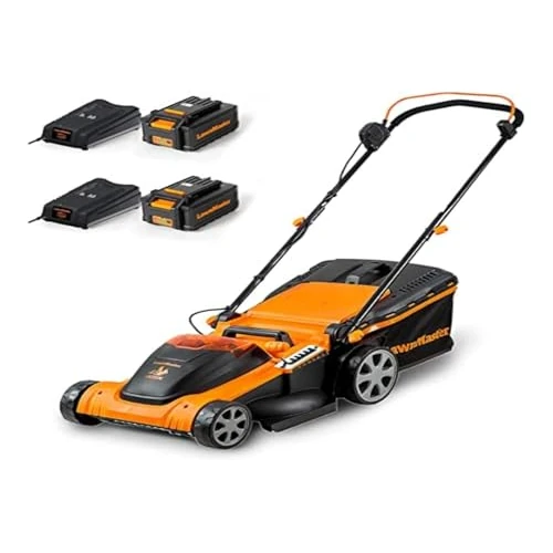 Zeitlich begrenztes Angebot: LawnMaster CLMF4841E Akku-Rasenmäher 48V Max 2x24V 4.0Ah Batterie, 41cm 450m² Mulchen 42L, 22-72mm 6-Stufige Schnitthöhenverstellung von 299.99 € auf 199.99 € (33% Rabatt)