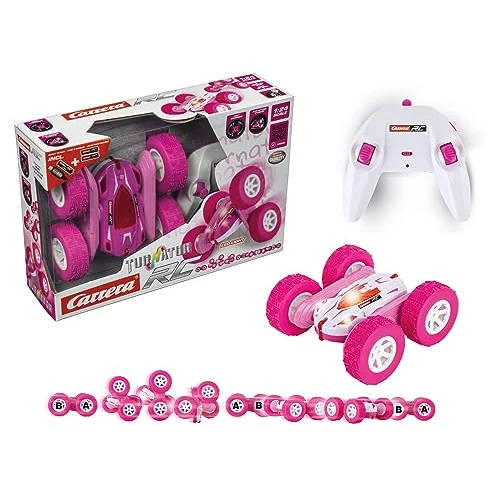 Oferta limitowana: Carrera RC 2,4 GHz Mini Turnator Pink I zdalnie sterowany samochód od 6 lat I elektryczny mini samochód z pilotem zdalnego sterowania, akumulatorem i bateriami I zabawka dla dzieci i dorosłych do z 110.99 zł na 110.99 zł (oszczędź 0.00%