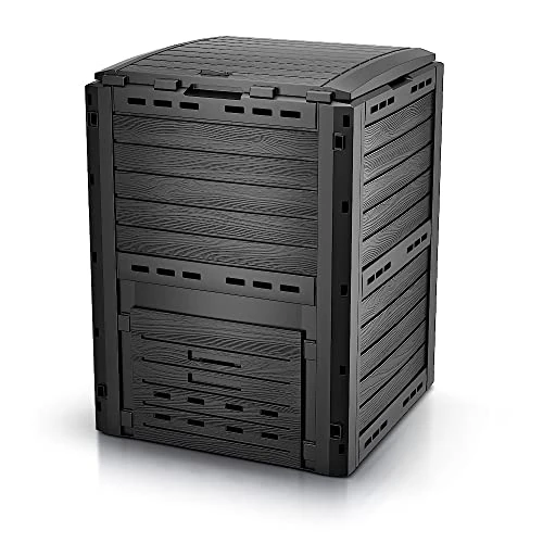 Offerta a tempo: VOUNOT® Compostiera da Giardino, 300L Composter da Esterno, Nero - 15% da 54.99 € a 46.49 €