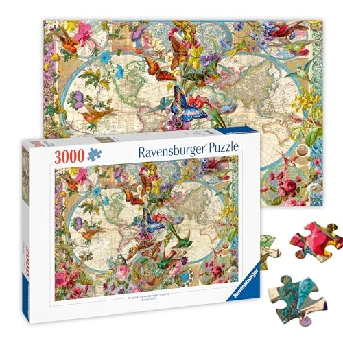 Oferta ograniczona: Puzzle 2D 3000 elementów: Flora i Fauna. Mapa Świata z 116.00 EUR na 116.00 EUR (znizka 0%)