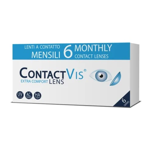 Offerta a tempo: ContactVis Extra Comfort Lens, 6 Lenti A Contatto Mensili per la correzione della miopia -3.00 — 28% da 22,89 € a 16,56 €