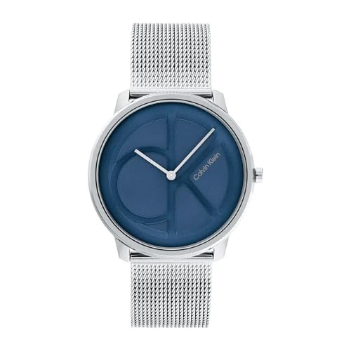 Limited-time offer: Calvin Klein Analogue Quartz Watch for Men and Women Iconic MESH - 40MM Collection with Silver Stainless Steel Mesh Bracelet - 25200031 from 53.09 GBP to 53.09 GBP (save 0%)