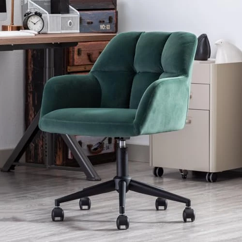 Limited-time offer: chairus Desk Chair Adjustable, Office Chair Swivel Accent Chair, Green from 95.39 £ to 95.39 £ (save 0.00%)