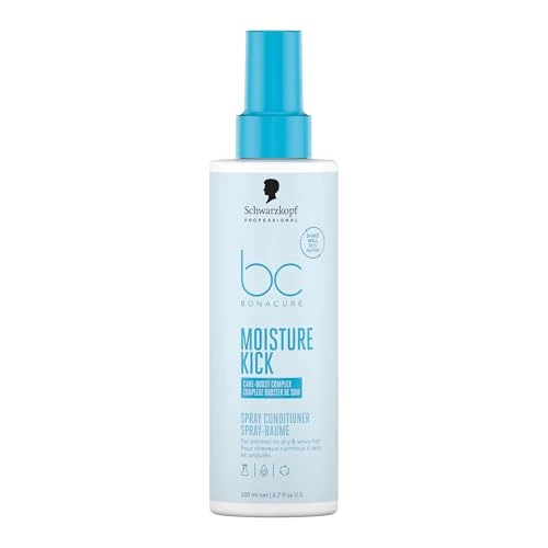 Offre limitée : Schwarzkopf Professional Bonacure Moisture Kick Spray Conditioner Cheveux Normaux À Secs Complexe De Soins Végan Care Boost Complex Hydratant Démêlant 200 ml de 11.36 € à 12.75 € (-12.24% de remise)