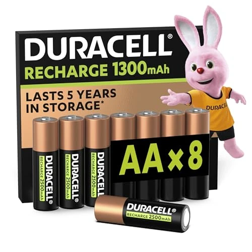 Begrenztes Angebot: Duracell Akku AA, wiederaufladbare Batterien AA, 8 Stück, langanhaltende Power, 2000 Aufladungen, vorgeladen [Amazon exclusive] von 23.99 EUR auf 19.43 EUR (Rabatt 19%)