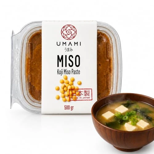 Offre limitée : Umami Shiro Miso Japonais 500g - Pâte de Miso Blanc Artisanale - Fabriquée au Japon avec du Soja Local - Idéale pour Soupes, Bouillons et Marinades de 11.00 € à 9.99 € (9% de remise)