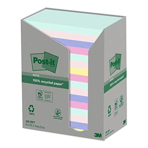 Limited-time offer: Post-it Recycled Notes, 16 Pads (1600 Sheets), 127 mm x 76 mm from 39.97 £ to 36.97 £ (save 8%)