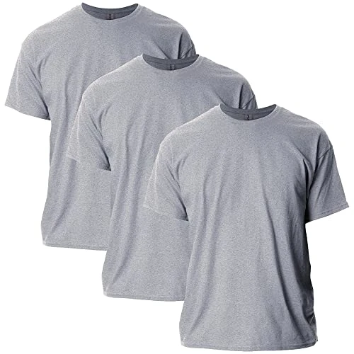 Offerta a tempo: Gildan T-Shirt in Cotone Ultra Cotton, Modello G2000, T-Shirt Uomo, Grigio (Sport Grey), XL (Pacco da 3) - 0.00% da 15.23 € a 15.23 €