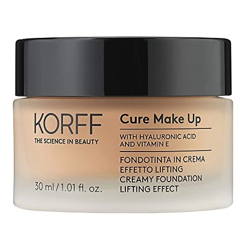 Offerta a tempo: Korff Fondotinta Crema Effetto Lifting, Coprenza Media Alta con Acido Ialuronico e Vitamina E, Texture Fondente e Cremosa, Finish Satinato 05, Formato 30ml - 48% da 42.90 € a 22.14 €