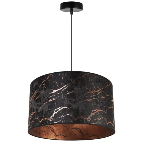 Offerta a tempo: Light-Home Verona Lampadario a Sospensione - Lampadario Industriale per Soggiorno Camera da Letto e Cucina - Lampade a Sospensione in Metallo e con Paralume Classico - E27 - Marmo - 23x40 cm - 0.00% da 97.99 € a 97.99 €