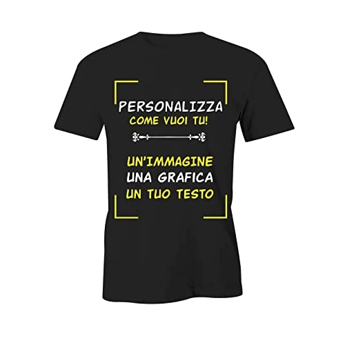 Offerta a tempo: Puzzletee - Maglietta Personalizzata Fronte e Retro - Scegli tra Uomo, Donna o Bambino - in Cotone, Stampa con Inchiostri Certificati Oeko-Tex - Idea Regalo Unica e Divertente - 0.00% da 9.90 € a 9.90 €
