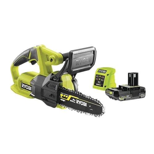 Offerta a tempo: Ryobi RY18CS20A-125 Elettrosega a Batteria 18V ONE+, Barra 20 cm, Batteria 2,5 Ah e Caricabatterie Inclusi, Leggera e Maneggevole - 16% da 189.99 € a 160.00 €