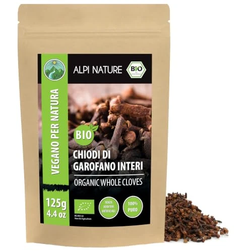 Offre limitée : Alpi Nature Clou de Girofle BIO 125g, Clous de Girofle bio Entiers Séchés, Épice de Cuisine de 14.99 € à 14.99 € (0.00% de remise)