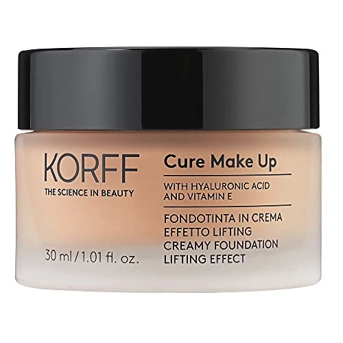 Offerta a tempo: Korff Fondotinta Crema Effetto Lifting, Coprenza Media Alta con Acido Ialuronico e Vitamina E, Texture Fondente e Cremosa, Finish Satinato 04, Formato 30ml - 48% da 42.90 € a 22.15 €