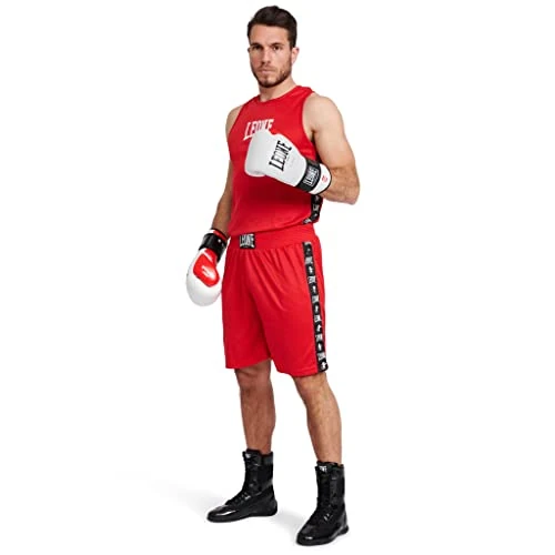 LEONE 1947 Canotta Boxe Ambassador rosso L AB218