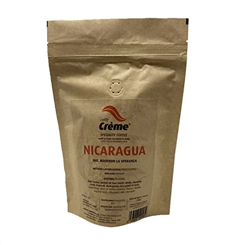 Specialty Coffee Caffè Crème - NICARAGUA Nat. Bourbon La Speranza 100% Arabica Tostado: Espresso - 250 g de granos de cafè